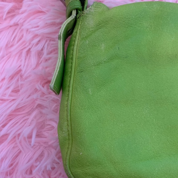 SOLD Fendi Mamma Baguette Mini / Green leather - Picture 12 of 15